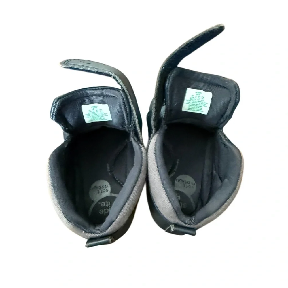 Stride Rite Mateo Navy Blue Leather Boot-Infant Walker Shoes-Size 4.5W